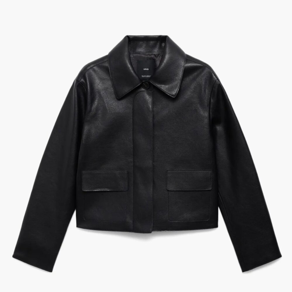 Mango Sabina Faux Leather Jacket (L)